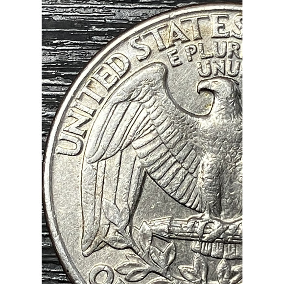 1994-D Washington Quarter RARE "A-M" Linking Error & Indent on Revers w/ Video - Picture 5 of 16